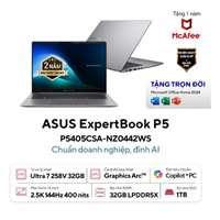 ASUS ExpertBook P5 P5405CSA-NZ0442WS Core Ultra 7 258V/ 32GB/ 1TB SSD/ 14"WQXGA/ WIN 11+Office/ FG