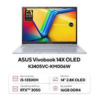 Asus Vivobook 14X OLED K3405VC-KM006W I5-13500H/16GB/512GB PCIE/VGA 4GB RTX3050/ 14.0 OLED/WIN11/BẠC 