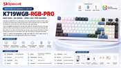 Bàn phím cơ gaming  K719WGB-RGB-PRO REDRAGON ...