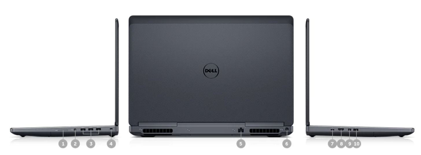 Dell Precision 7520 i7 7820HQ/16GB /512G SSD/M1200